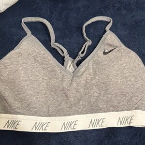 Nike Women's Heather Gray Sports Bra